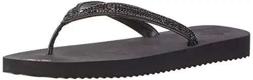 Flip-Flops Damen flip*flop Flip Glam Damen Zehentrenner, Schwarz
