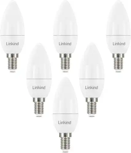 LED-E14-Kaltweiß Linkind LED E14 B35 Kerzenlampe 4.9W