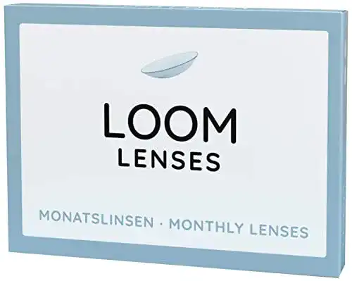 Multifokale Kontaktlinsen Loom Lenses Monatslinsen weich, 3 Stck