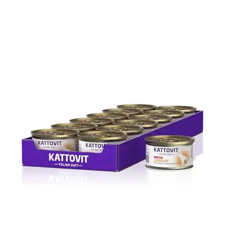 Katzenfutter (Urinary) Kattovit Feline Diet Urinary Kalb, 85 g, 12 St.