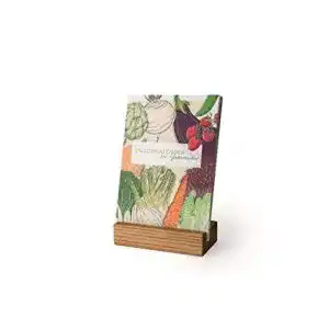 Saisonkalender klotzaufklotz für Gemüse, Eiche u. Recycling-Papier