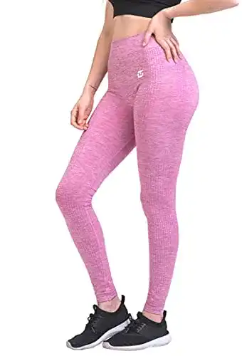 Leggings GYMTEX Sport Damen Seamless, Nahtlos, Blickdicht