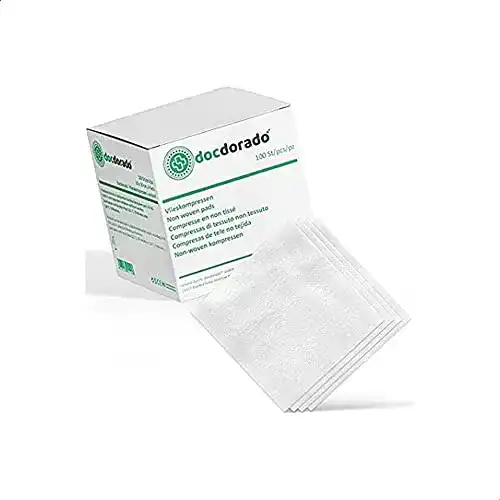 Kompressen docdorado unsterile Vlies 100 Stück, 4-fach, 10×10 cm