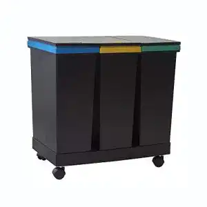 Mülleimer-Trennsystem smarty Ecobin Mülleimer auf Rollen 3x21L