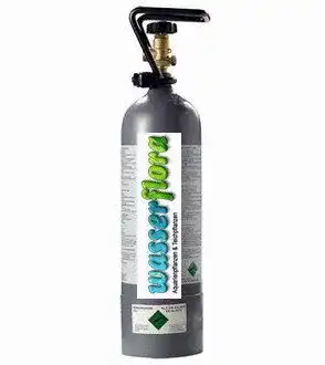 CO2-Flasche 2kg WFW wasserflora 2 kg CO2 Depot-Flasche