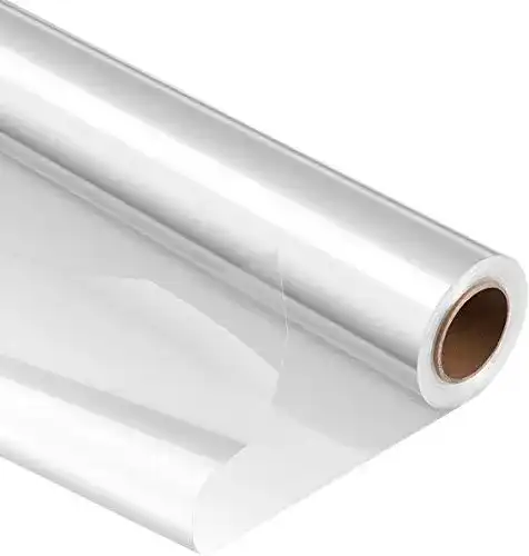 Cellophan KAHEIGN Klares Rolle UNGEFALTETE 80CM x 30M Zellophanfolie