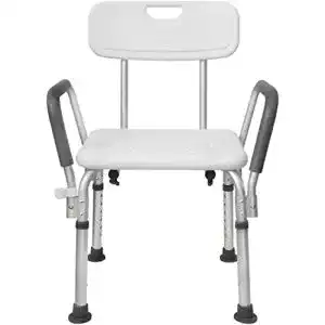 Duschstuhl MCTECH ® Rechteckig Duschhocker Höhenverstellbar