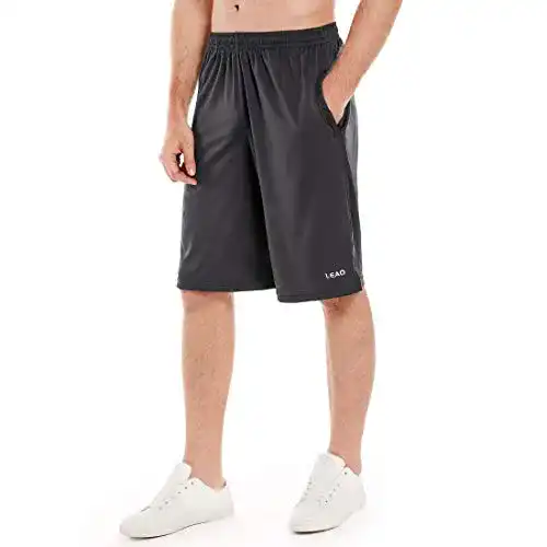 Basketball-Shorts LEAO Herren mit Reißverschlusstaschen