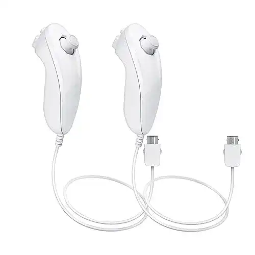 Wii-Nunchuk Mribo Wii Nunchuk Controller, 2 Packs Ersatz
