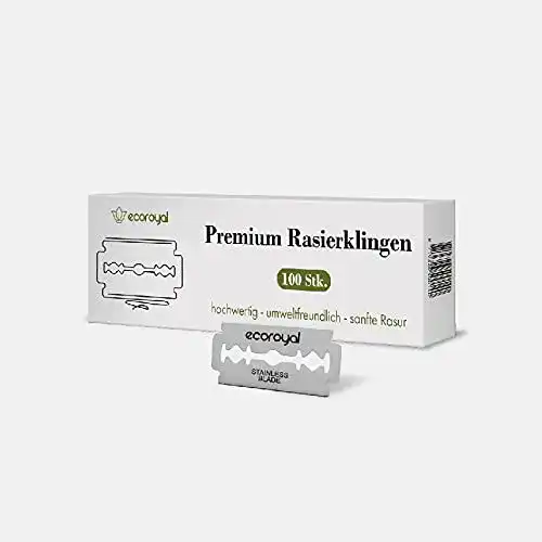 Rasierhobel-Klingen Ecoroyal Rasierklingen 100er Pack