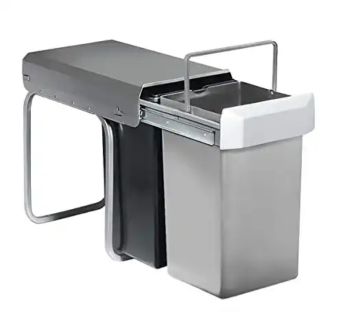 Einbau-Abfalleimer Wesco 12871 Double-Boy, 2 x 15 L