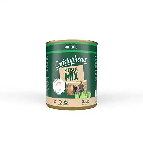 Christopherus-Hundefutter Christopherus Fleischmix, mit Ente, 6x