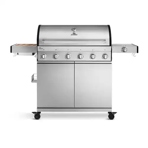 Gasgrill 6 Brenner BURNHARD 6-Brenner Gasgrill Fat FRED