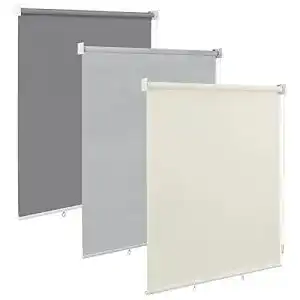Senkrechtmarkise WOLTU Außenrollo Beige 100×140 cm