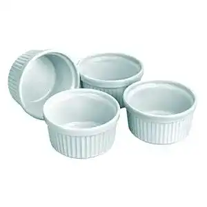 Crème-brûlée-Set IBILI 230010 Soufleform, 4-er Set, weiss