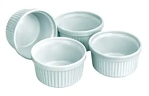 Crème-brûlée-Set IBILI 230010 Soufleform, 4-er Set, weiss