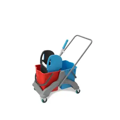 Reinigungswagen Hypafol Putzwagen, 2x25l Eimer mit Trennwand