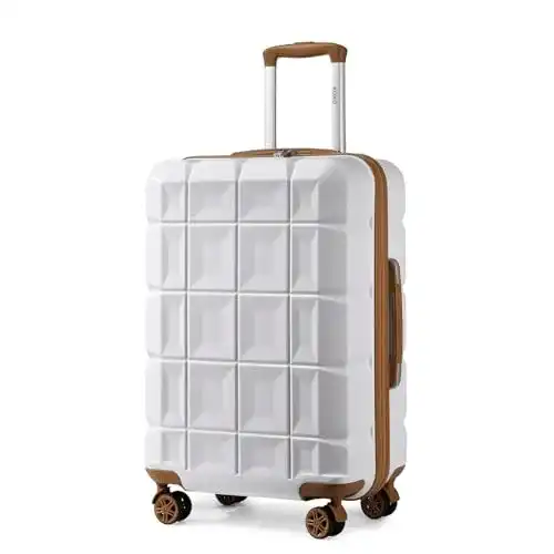 Kono-Koffer KONO Koffer Mittelgroß 4 Rollen Leicht Hartschale