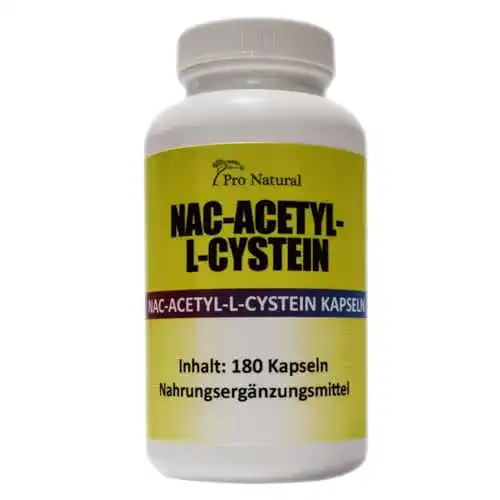 N-Acetylcystein Pro Natural NAC-N-Acethyl L-Cystein 126 g, 180 St.