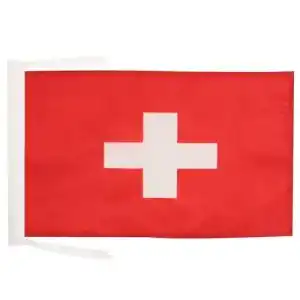 Schweiz-Flagge AZ FLAG Flagge Schweiz 45x30cm mit Kordel