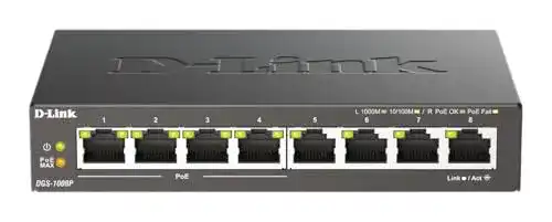 D-Link-Switch D-Link DGS-1008P 8-Port Layer2 Gigabit Switch