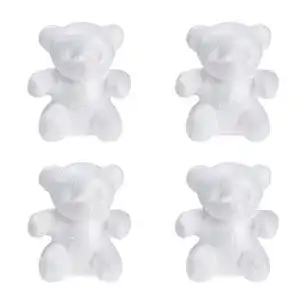 Styropor-Figuren Amosfun 4 Stück Styropor Figur Bär Schaum