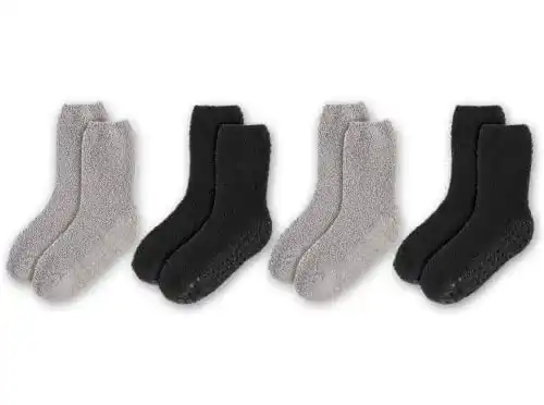 Kuschelsocken LA Active – 4 Paar – mit Antirutsch-Griffmuster