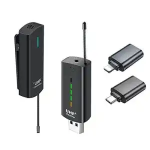 Ansteckmikrofon kabellos XIAOKOA es Mikrofon Handy USB-C