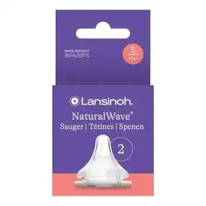 Flaschensauger Lansinoh NaturalWave Sauger, Gr. S, 2 Stück
