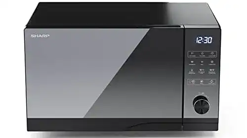 Mikrowelle 900 Watt SHARP YC-GC52BEB mit Grill und Heißluft
