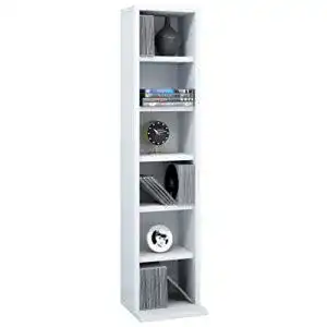CD-Regal VCM Regal DVD CD Schrank Weiß “Elementa”