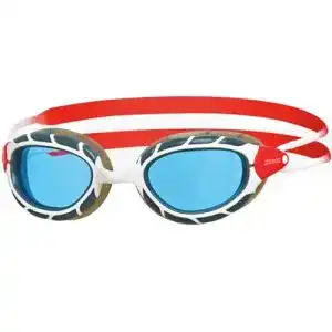 Zoggs-Schwimmbrille Zoggs Predator, Weiß/Rot/Tönung