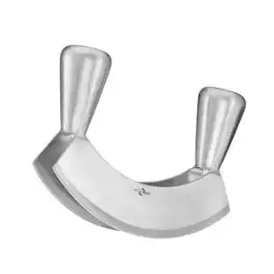 Wiegemesser Küchenprofi, Edelstahl, Silber, 17,5cm