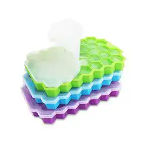 Eiswürfelform dowowdo Silikon Eiswürfel Form 3er Pack 37-Fach