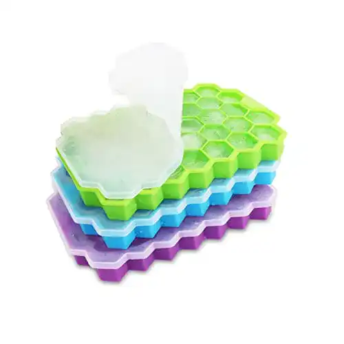 Eiswürfelform dowowdo Silikon Eiswürfel Form 3er Pack 37-Fach