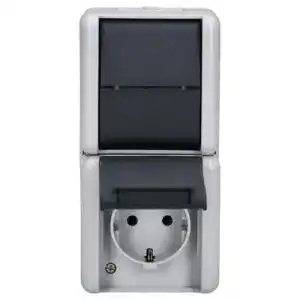 Jung-Schalter Jung 876 W Kombination 876W Schalter-Steckdose