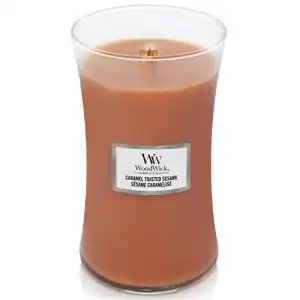 Duftkerzen WoodWick, große Duftkerze in Sanduhrglas