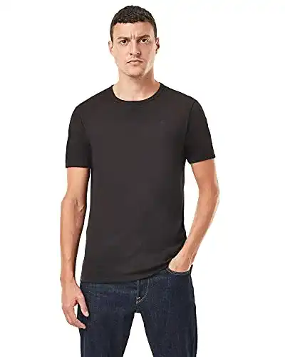 Schwarzes T-Shirt G-STAR RAW Herren Basic T-Shirt 2-Pack