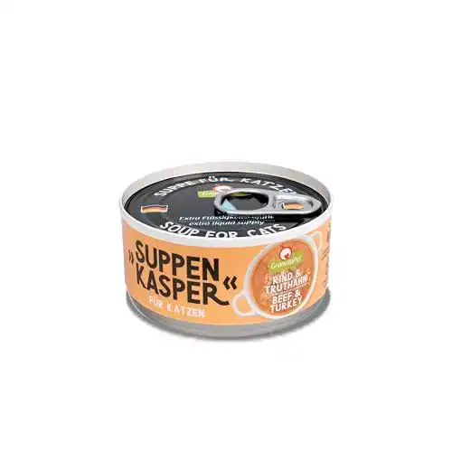 Katzensuppe GranataPet Suppenkasper Rind & Truthahn, 12 x 70 g, Snack