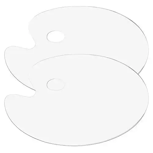 Farbpalette ISIYINER Klare Mischpalette Acryl Transparent Oval