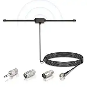 DAB-Zimmerantenne BINGFU DAB UKW Radio Antenne FM Dipol
