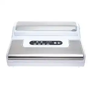 Allpax-Vakuumierer Allpax Vakuumiergerät P 255 weiß mit Edelstahl