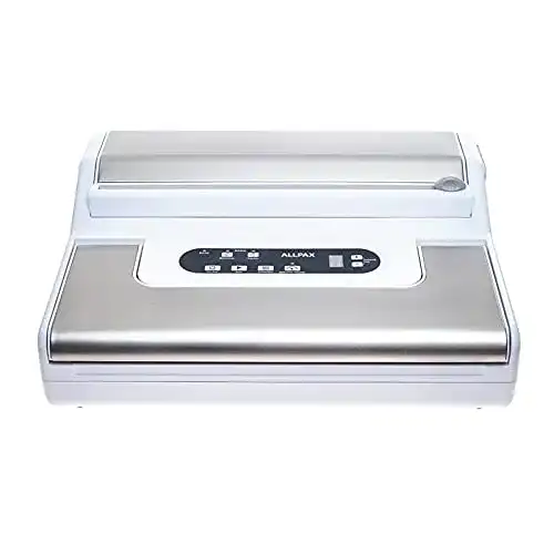 Allpax-Vakuumierer Allpax Vakuumiergerät P 255 weiß mit Edelstahl