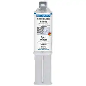 2-Komponenten-Kleber WEICON 10550024-36 Epoxidkleber pro Minute, 24 ml Doppelspritze