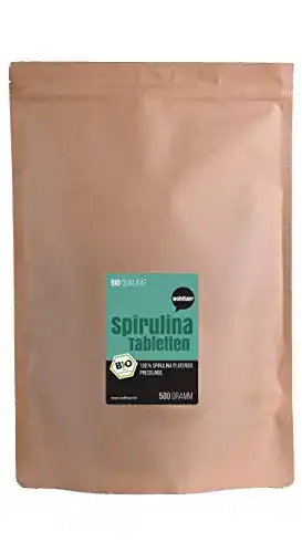 Spirulina Wohltuer Bio Presslinge 500g, Hochdosiert, 1250 Tabl.