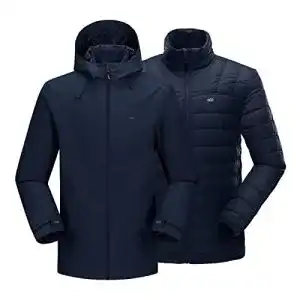 3-in-1-Jacke Herren 33,000ft 3-in-1 Herren Doppeljacke Wasserdichte