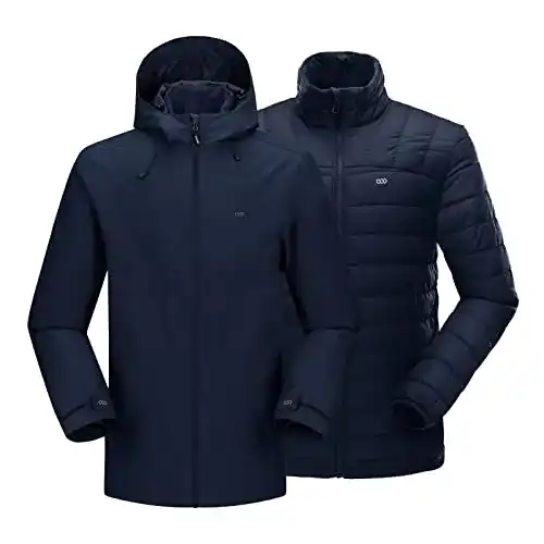 3-in-1-Jacke Herren 33,000ft 3-in-1 Herren Doppeljacke Wasserdichte