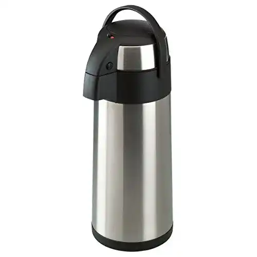 Pumpkanne axentia Airpot in Silber, rostfreier Edelstahl, ca. 5 L