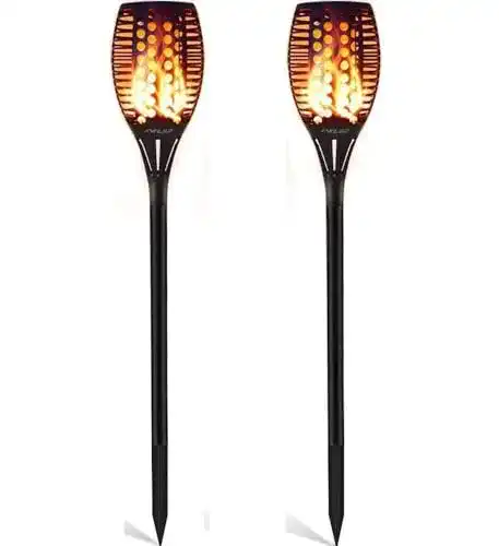 Solar-Fackel GEYUEYA Home Solarleuchten 96 LED, 2 Stück