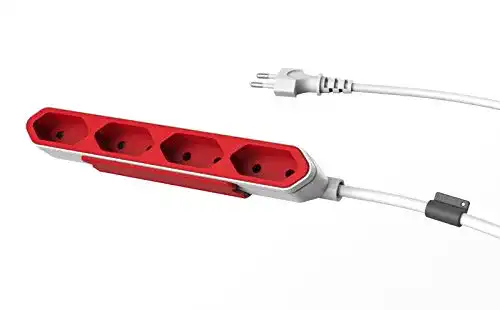 schmale Steckdosenleiste Dr. Bott PowerBar, 2-pin Reiseadapter